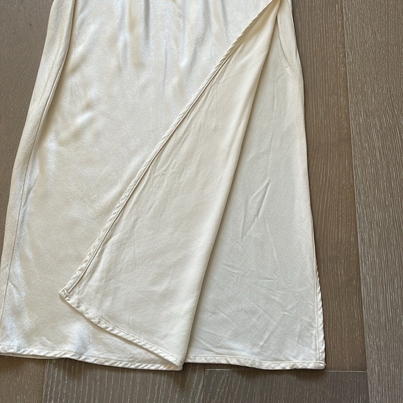 Dissh Champagne Satin Maxi Skirt - Picture 2 of 5